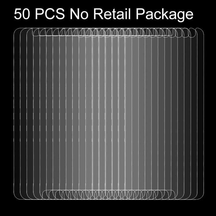 50 PCS for ZTE Blade V8 0.26mm 9H Surface Hardness Explosion-proof Non-full Screen Tempered Glass Screen Film, No Retail Package