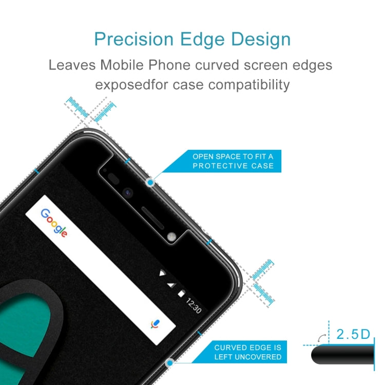 10 PCS for Wiko Upluse 0.26mm 9H Surface Hardness Explosion-proof Non-full Screen Tempered Glass Screen Film