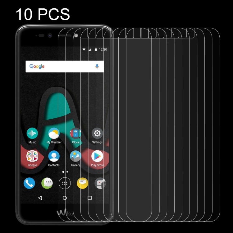 10 PCS for Wiko Upluse Lite 0.26mm 9H Surface Hardness Explosion-proof Non-full Screen Tempered Glass Screen Film