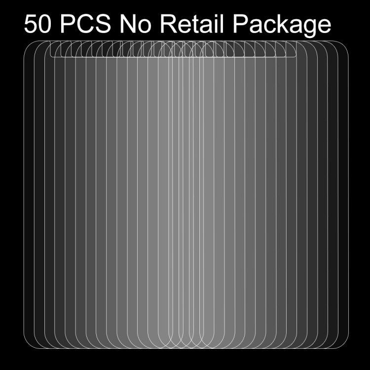 50 PCS for Wiko Upluse Lite 0.26mm 9H Surface Hardness Explosion-proof Non-full Screen Tempered Glass Screen Film