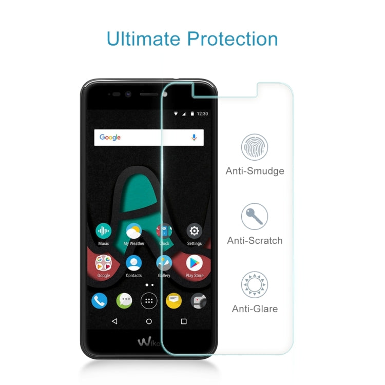 For Wiko Upluse Lite 0.26mm 9H Surface Hardness Explosion-proof Non-full Screen Tempered Glass Screen Film