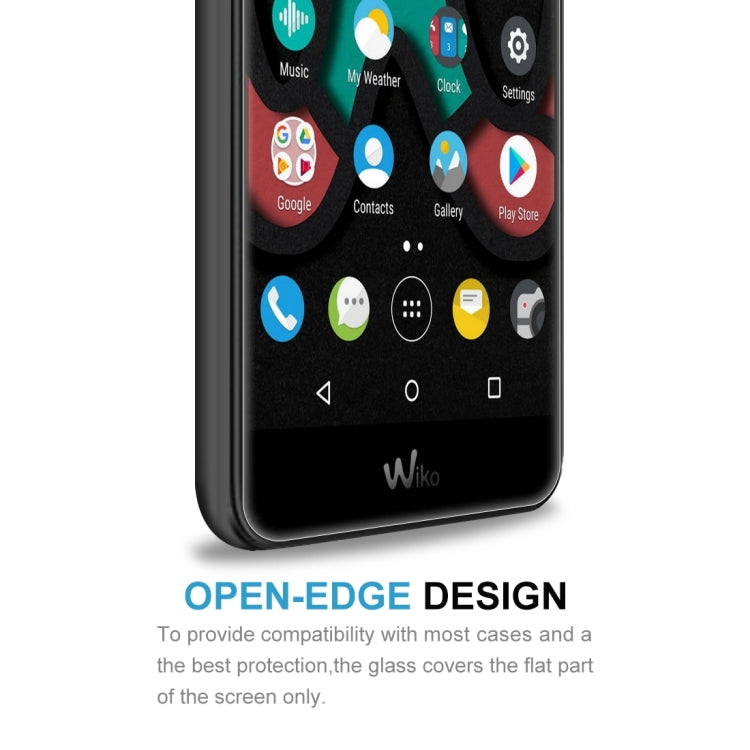 For Wiko Upluse Lite 0.26mm 9H Surface Hardness Explosion-proof Non-full Screen Tempered Glass Screen Film
