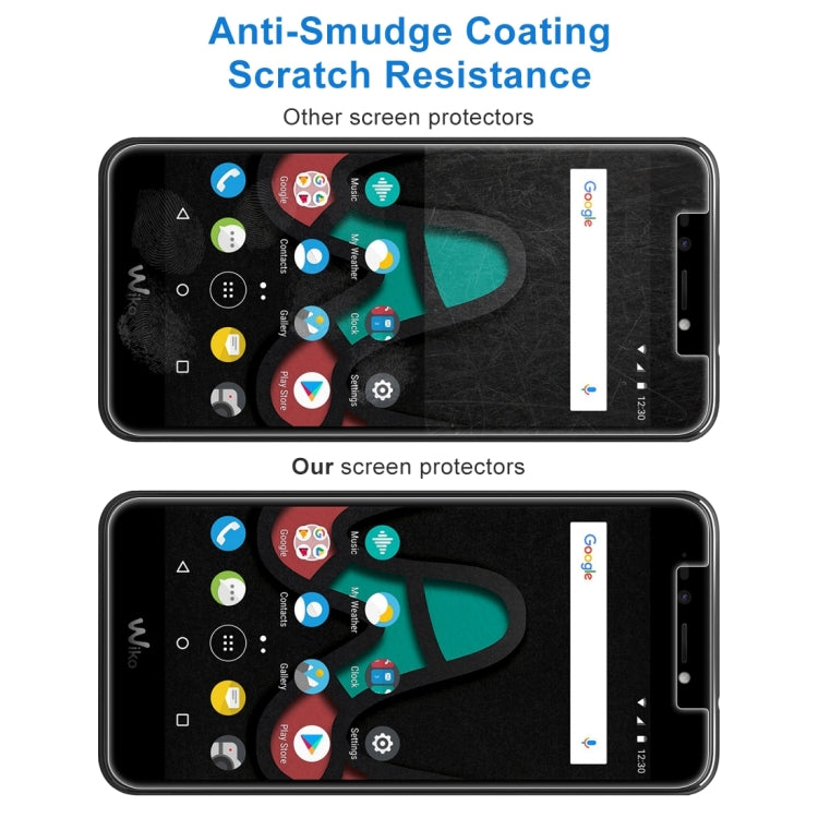 For Wiko Upluse Lite 0.26mm 9H Surface Hardness Explosion-proof Non-full Screen Tempered Glass Screen Film