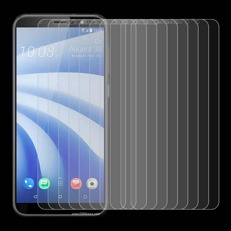 10 PCS 0.26mm 9H 2.5D Explosion-proof Tempered Glass Film for HTC U12 Lite