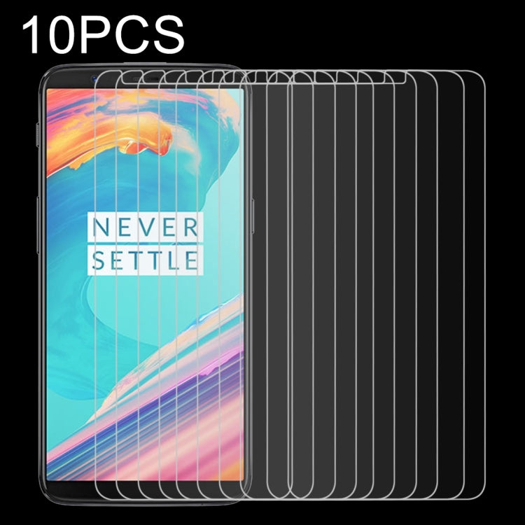 10 PCS for Oneplus 5T 0.26mm 9H Surface Hardness 2.5D Explosion-proof Tempered Glass Non-full Screen Film