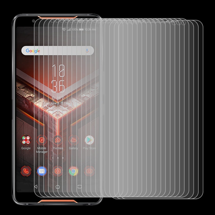 100 PCS 0.26mm 9H 2.5D Explosion-proof Tempered Glass Film for Asus ROG Phone