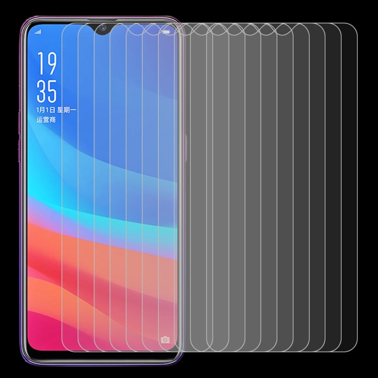 10 PCS 9H 2.5D Explosion-proof Tempered Glass Film for OPPO A7x / F9 (F9 Pro)