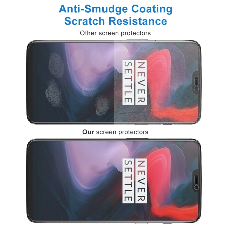 100 PCS 0.26mm 9H 2.5D Tempered Glass Film for OnePlus 6