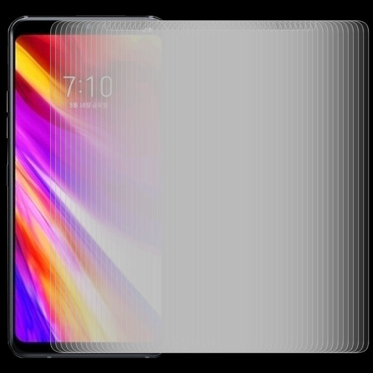 100 PCS 0.26mm 9H 2.5D Tempered Glass Film for LG G7 ThinQ