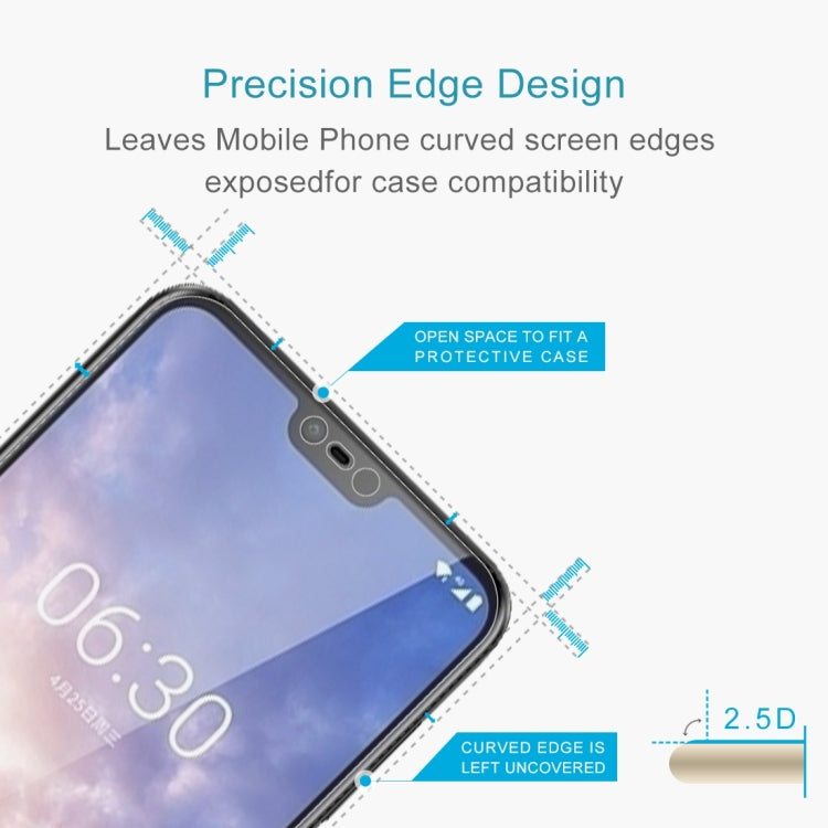 2 PCS 0.26mm 9H 2.5D Tempered Glass Film for Nokia X6