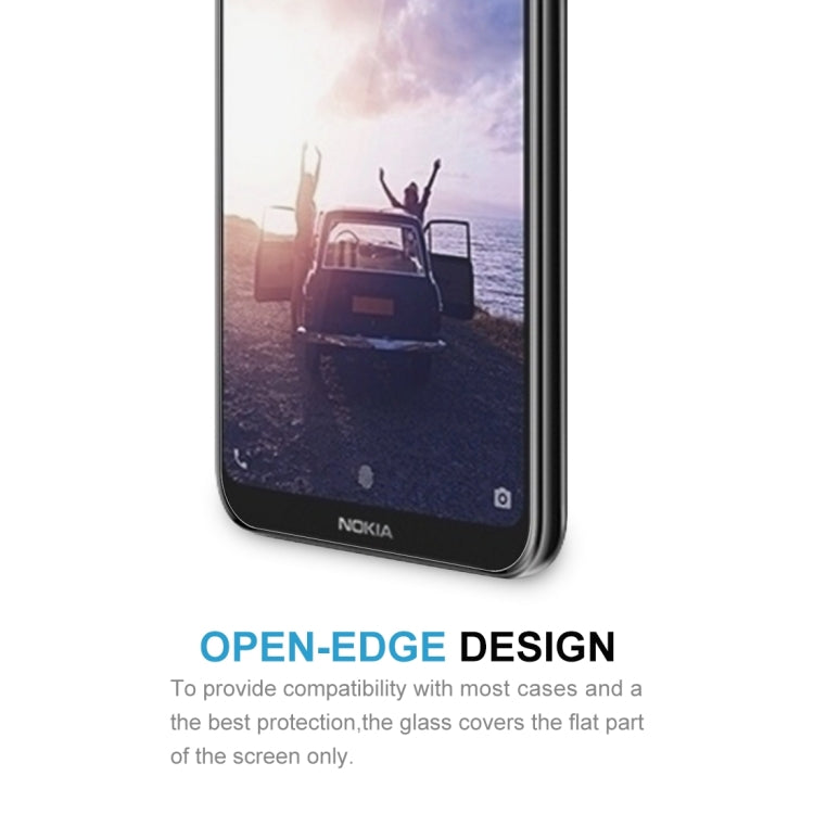 100 PCS 0.26mm 9H 2.5D Tempered Glass Film for Nokia X6