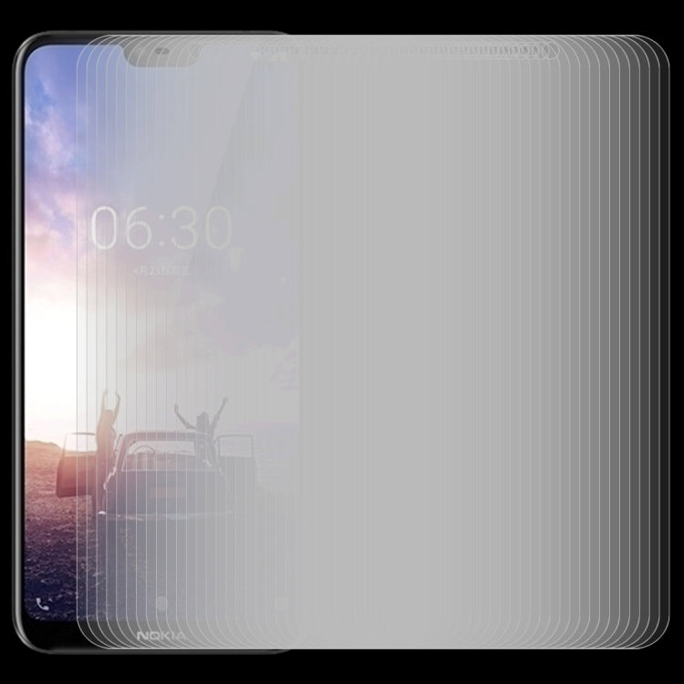 100 PCS 0.26mm 9H 2.5D Tempered Glass Film for Nokia X6