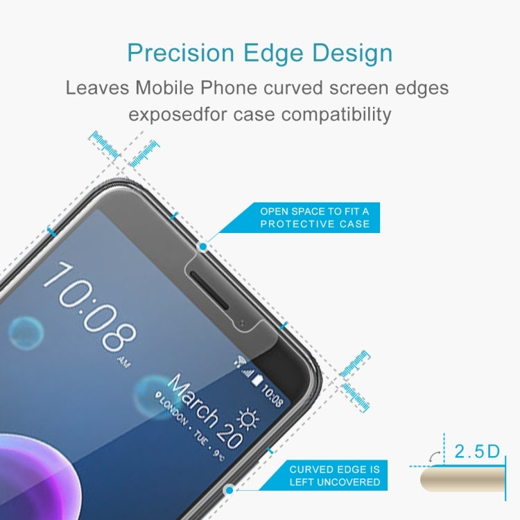 10 PCS 0.26mm 9H 2.5D Tempered Glass Film for HTC Desire 12
