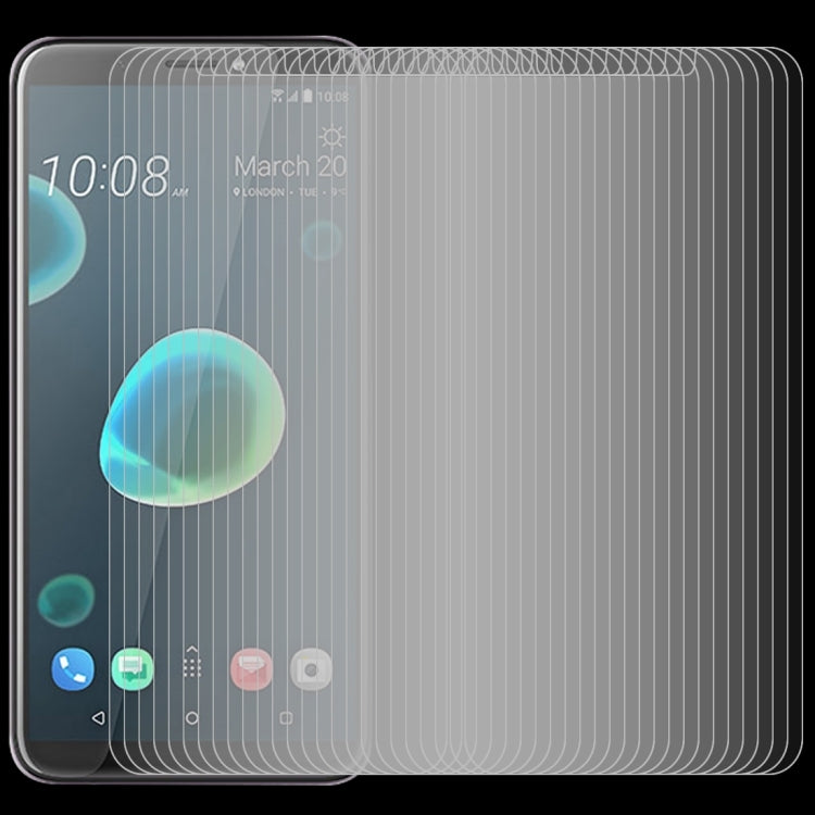 50 PCS 0.26mm 9H 2.5D Tempered Glass Film for HTC Desire 12+