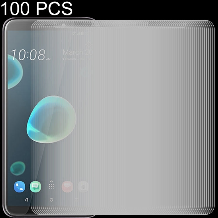 100 PCS 0.26mm 9H 2.5D Tempered Glass Film for HTC Desire 12+