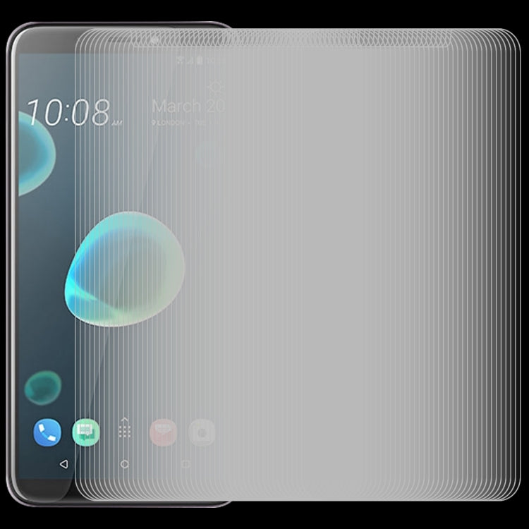 100 PCS 0.26mm 9H 2.5D Tempered Glass Film for HTC Desire 12+