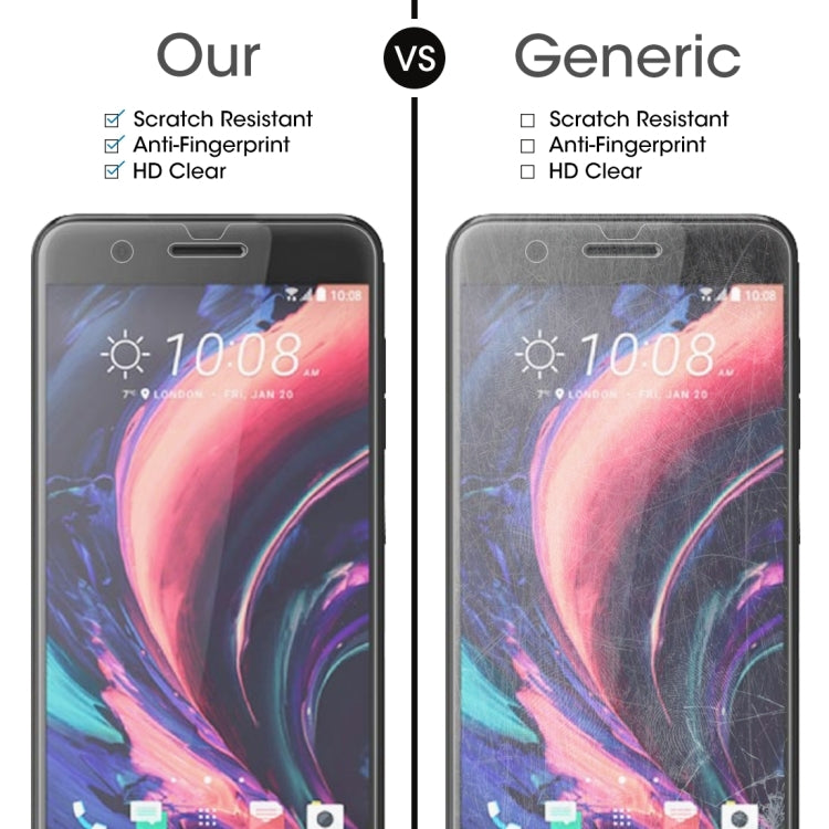 2 PCS 0.26mm 9H 2.5D Tempered Glass Film for HTC One X10
