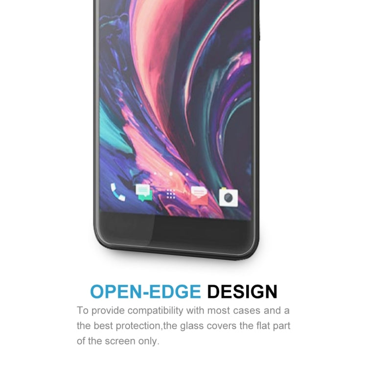 2 PCS 0.26mm 9H 2.5D Tempered Glass Film for HTC One X10