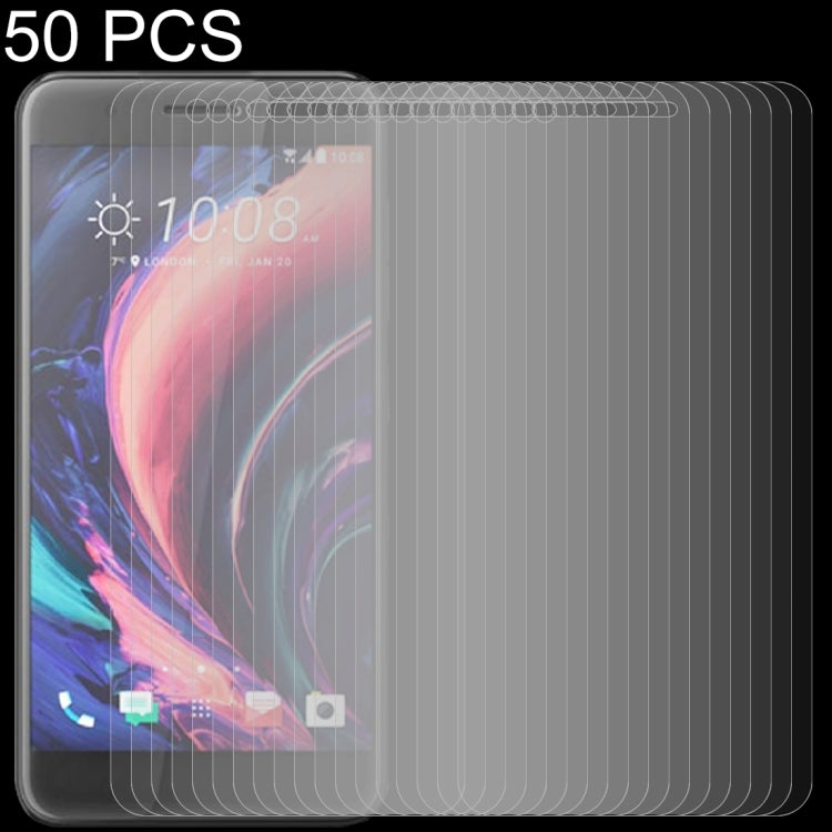 50 PCS 0.26mm 9H 2.5D Tempered Glass Film for HTC One X10