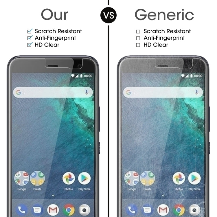 10 PCS 0.26mm 9H 2.5D Tempered Glass Film for HTC U11 Life