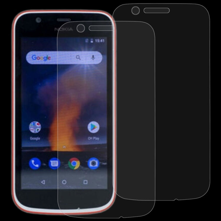 2 PCS 0.26mm 9H 2.5D Tempered Glass Film for Nokia 1