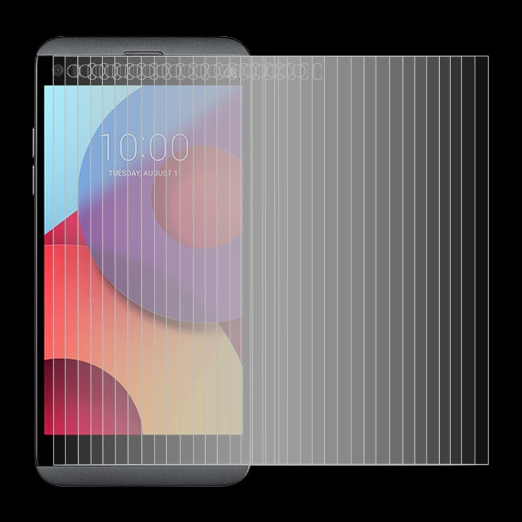 100 PCS 0.26mm 9H 2.5D Tempered Glass Film for LG Q8