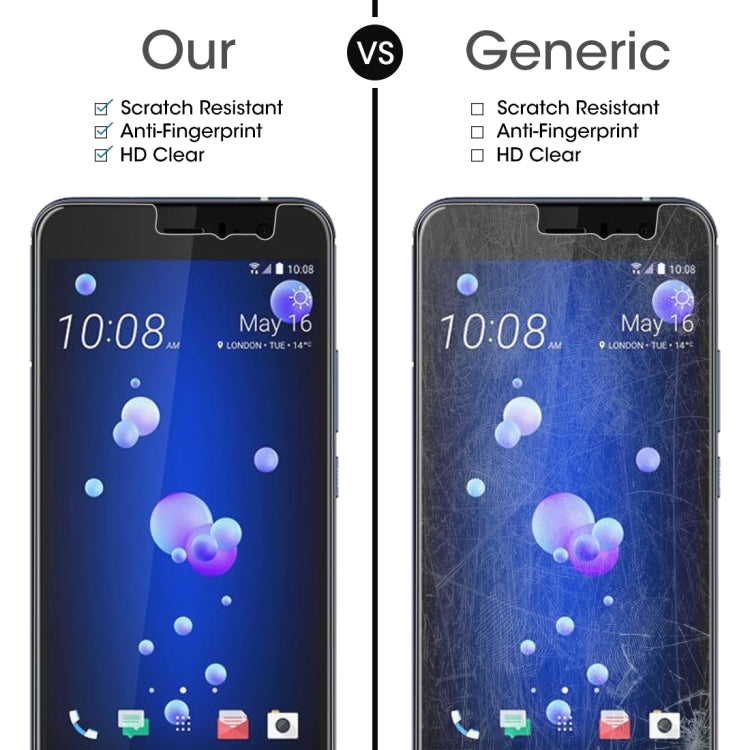 100 PCS 0.26mm 9H 2.5D Tempered Glass Film for HTC U11