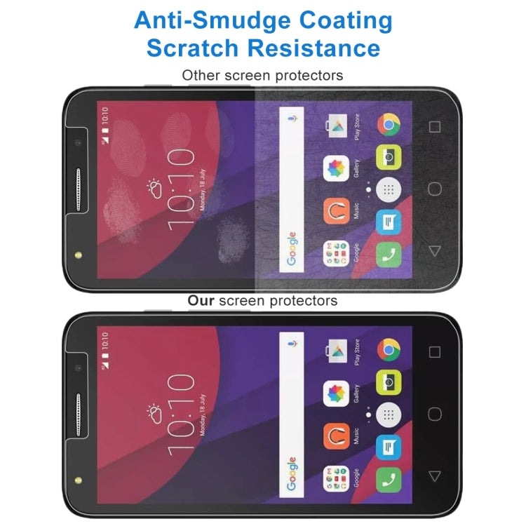 2 PCS 0.26mm 9H 2.5D Tempered Glass Film for Alcatel Pixi 4 5.0 inch