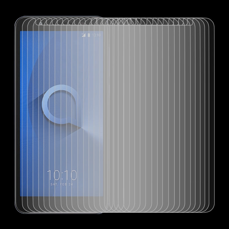100 PCS0.26mm 9H 2.5D Tempered Glass Film for Alcatel 1X