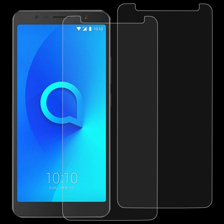 2 PCS 0.26mm 9H 2.5D Tempered Glass Film for Alcatel 3C