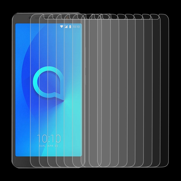 10 PCS 0.26mm 9H 2.5D Tempered Glass Film for Alcatel 3C