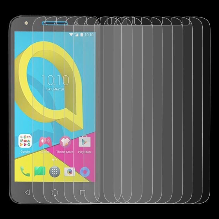 10 PCS 0.26mm 9H 2.5D Tempered Glass Film for Alcatel U5