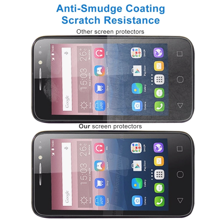10 PCS 0.26mm 9H 2.5D Tempered Glass Film for Alcatel Pixi 4 4.0 inch