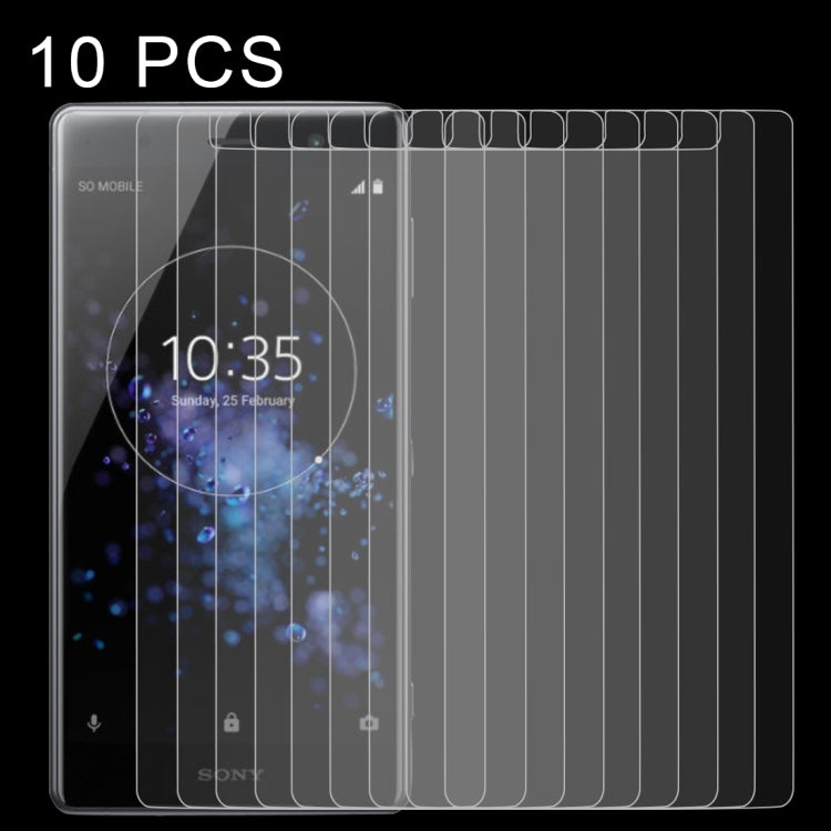 10 PCS 0.26mm 9H 2.5D Tempered Glass Film for Sony XZ2 Premium