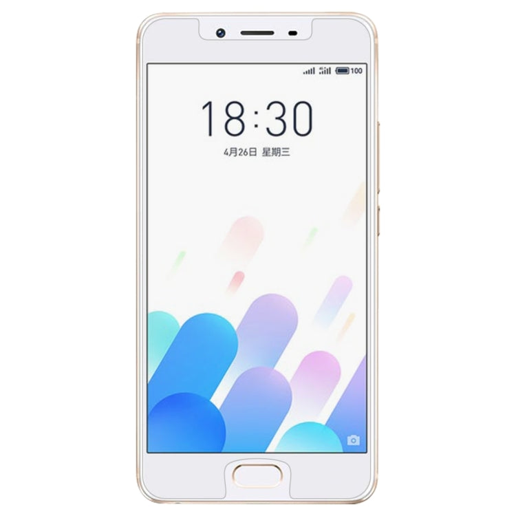 2 PCS 0.26mm 9H 2.5D Tempered Glass Film for Meizu Meilan E2