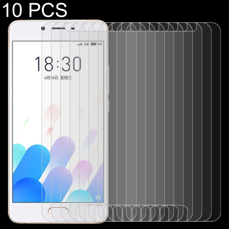10 PCS 0.26mm 9H 2.5D Tempered Glass Film for Meizu Meilan E2