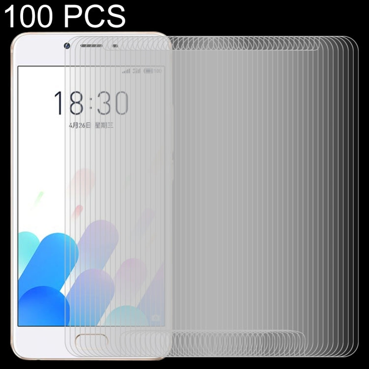 100 PCS 0.26mm 9H 2.5D Tempered Glass Film for Meizu Meilan E2