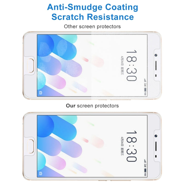 100 PCS 0.26mm 9H 2.5D Tempered Glass Film for Meizu Meilan E2