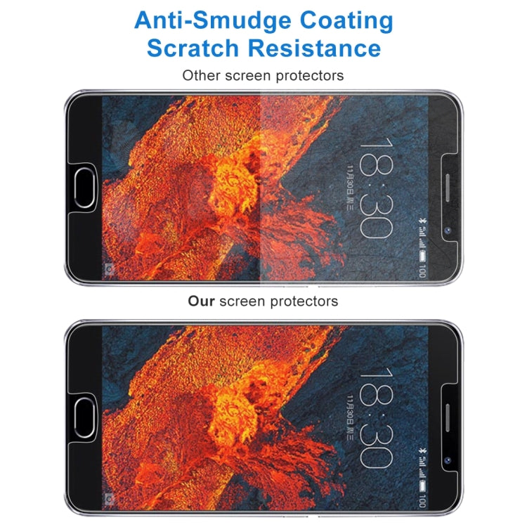 2 PCS 0.26mm 9H 2.5D Tempered Glass Film for Meizu PRO 6 Plus