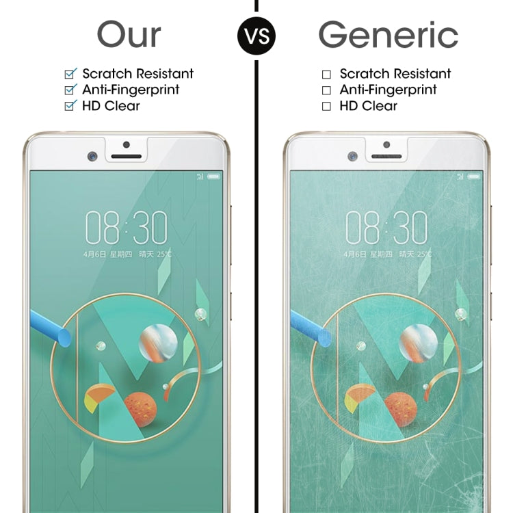 2 PCS 0.26mm 9H 2.5D Tempered Glass Film for ZTE nubia Z17 mini