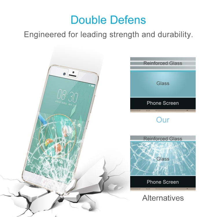 2 PCS 0.26mm 9H 2.5D Tempered Glass Film for ZTE nubia Z17 mini