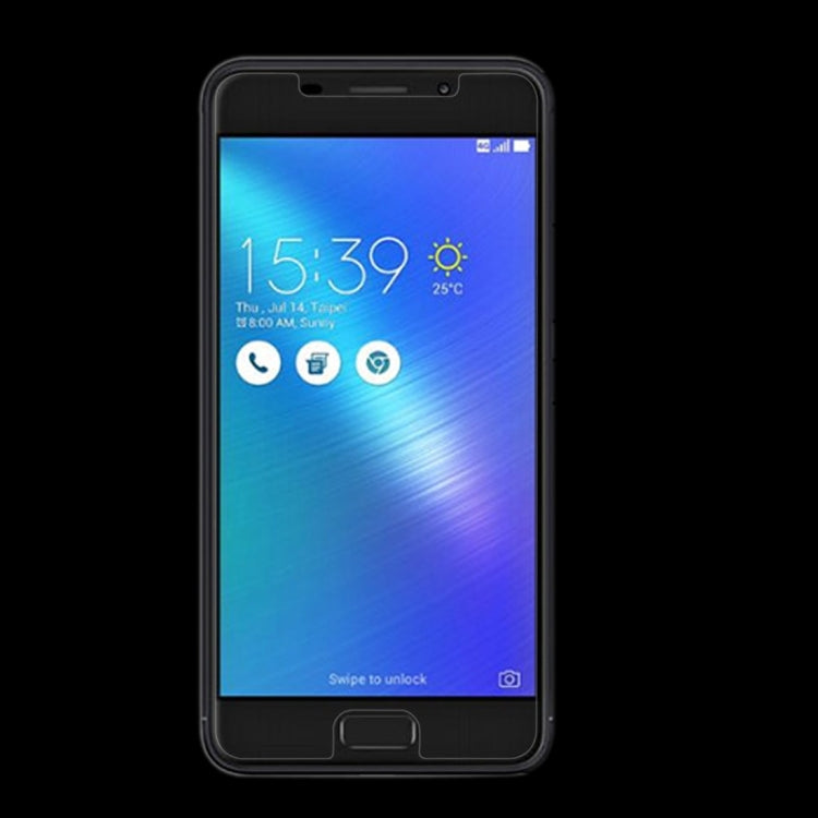 For ASUS ZenFone 3s Max / ZC521TL 0.26mm 9H Surface Hardness Explosion-proof Non-full Screen Tempered Glass Screen Film