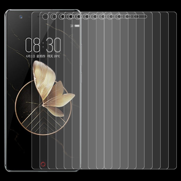 10 PCS 0.26mm 9H 2.5D Tempered Glass Film for ZTE nubia Z17