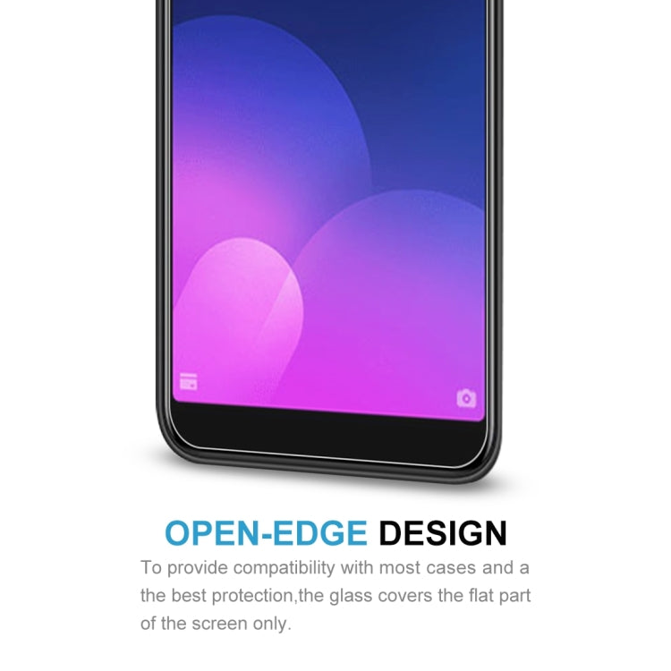 2 PCS 0.26mm 9H Surface Hardness 2.5D Full Screen Tempered Glass Film for Meizu M6T