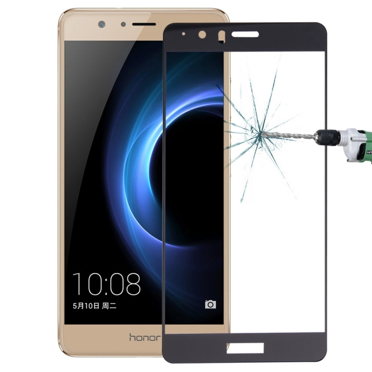 For Huawei Honor V8 0.26mm 9H Surface Hardness Explosion-proof Silk-screen Tempered Glass Full Screen Film