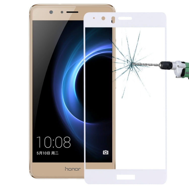 For Huawei Honor V8 0.26mm 9H Surface Hardness Explosion-proof Silk-screen Tempered Glass Full Screen Film