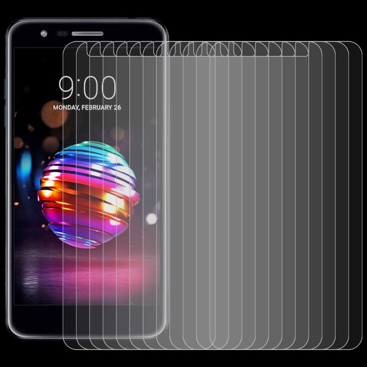 100 PCS 0.26mm 9H 2.5D Tempered Glass Film for LG K11 (2018)