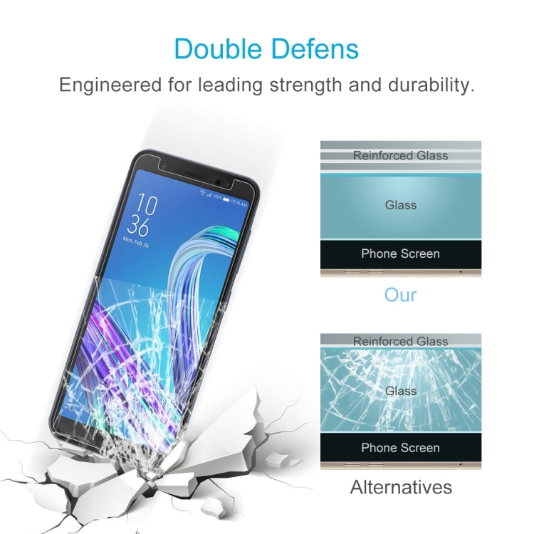 2 PCS 0.26mm 9H 2.5D Tempered Glass Film for ASUS ZenFone Live (L1) ZA550KL
