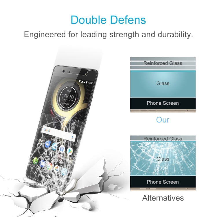 2 PCS 0.26mm 9H 2.5D Tempered Glass Film for Lenovo K8 Plus
