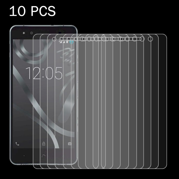 10 PCS for BQ Aquaris X5 Plus 0.26mm 9H Surface Hardness 2.5D Explosion-proof Tempered Glass Screen Film